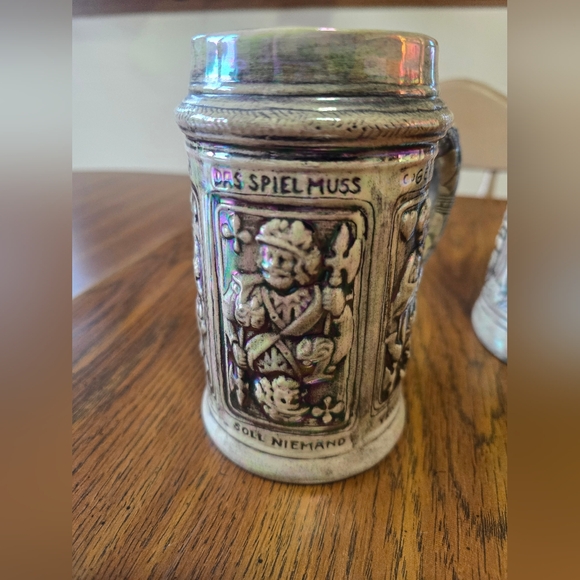 Two Unique Vintage German Beer Steins 1974 - Picture 9 of 16